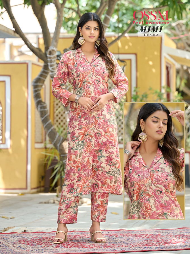 Ossm Mimi Vol 1 Co Ord Set Kurti With Bottom Catalog